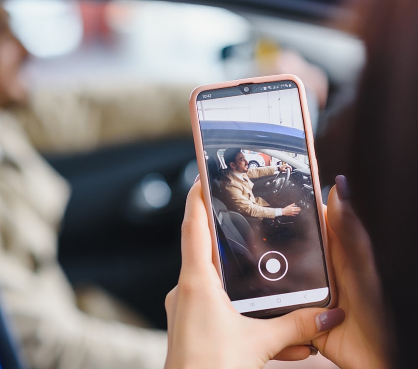 Creating content on phone